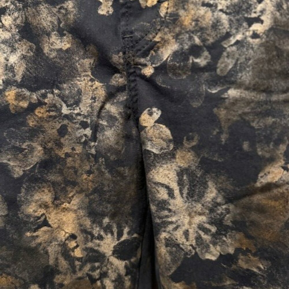Free People retro Boho Inferno  (Floral Metallic) Flare  / Bell Bottom Jeans - Picture 12 of 16
